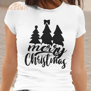 Women's T-shirt Funny Christmas Shirt Merry Christmas