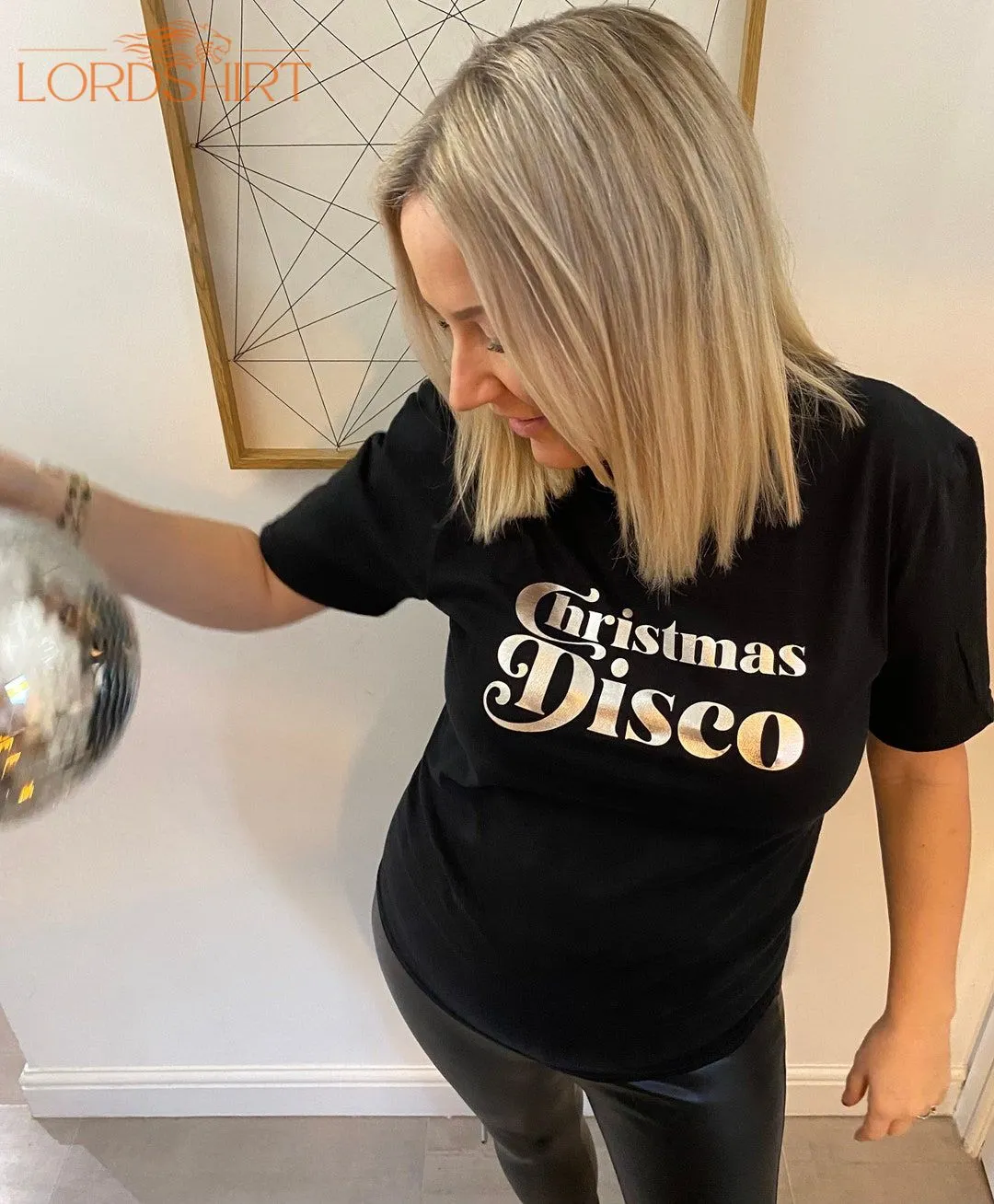 Womens Christmas Disco T-shirt Or Sweater I Disco Tshirt I