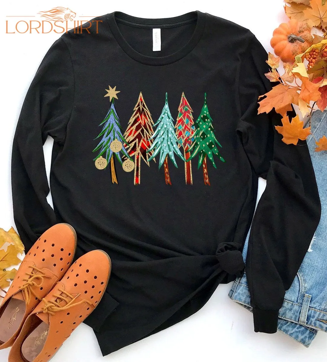 Womens Christmas Long Sleeve Tshirt Womens Long Sleeve