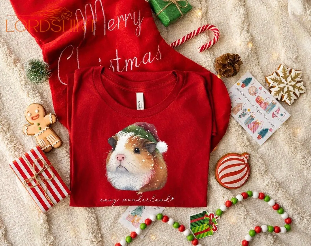 Xmas Guinea Pig Shirt Christmas Tshirt Guinea Pig Tee