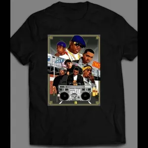 Youth Size East Coast Rappers Art Custom Shirt