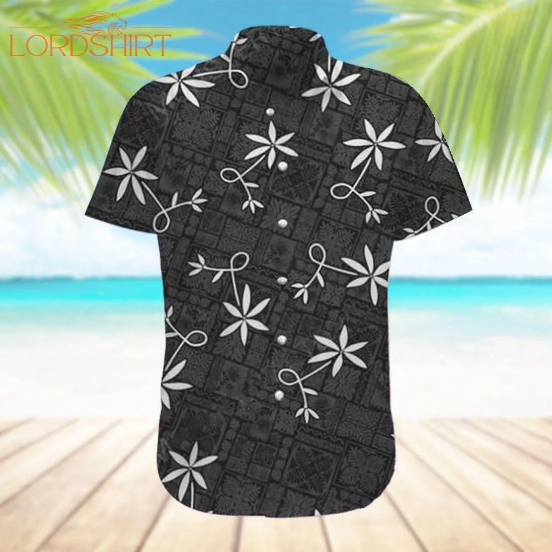 3d Elv Prl Black Hawaiian Shirt