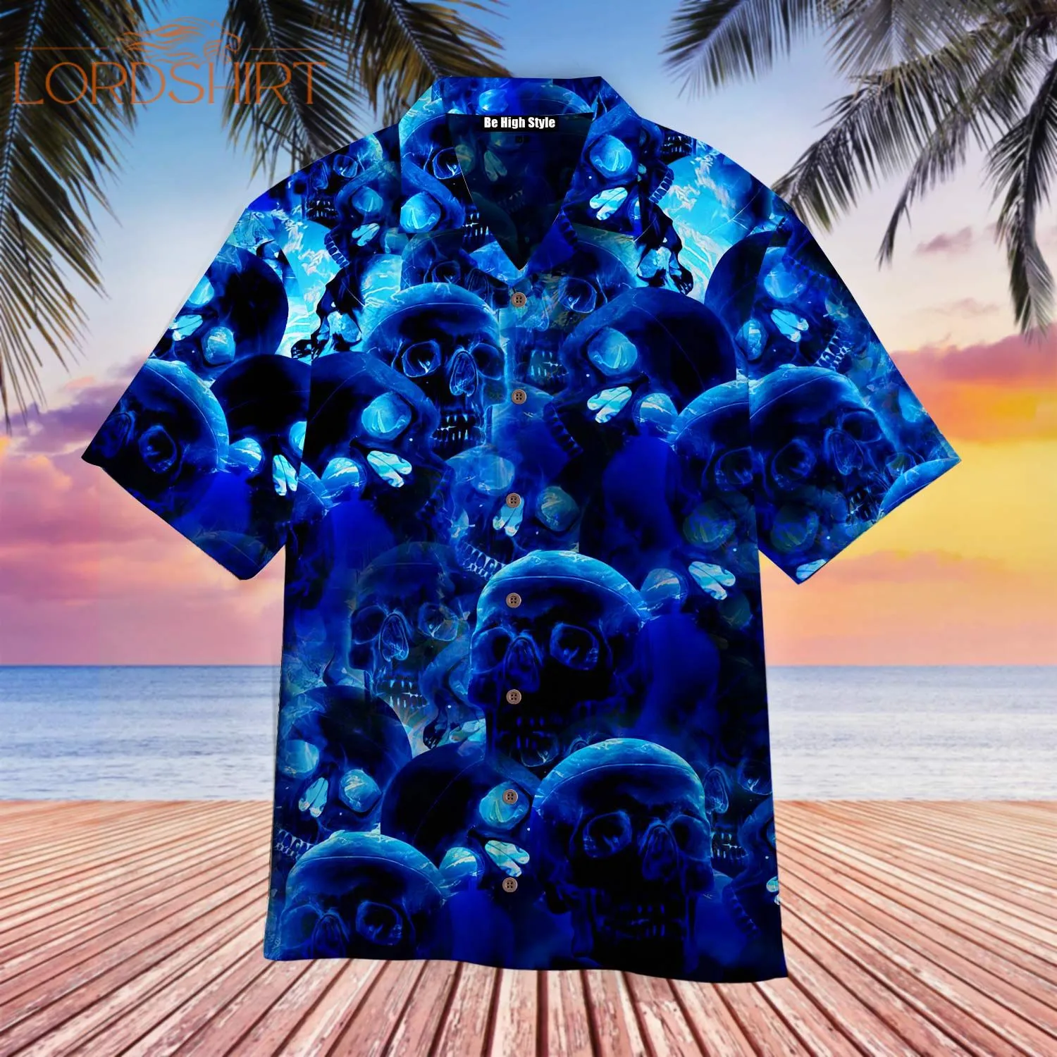 3d Skull Hawaiian Shirt