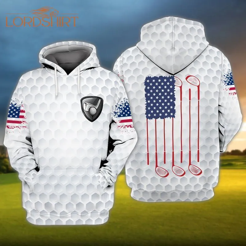 4th Of July Golf Sports 3d All Over Print