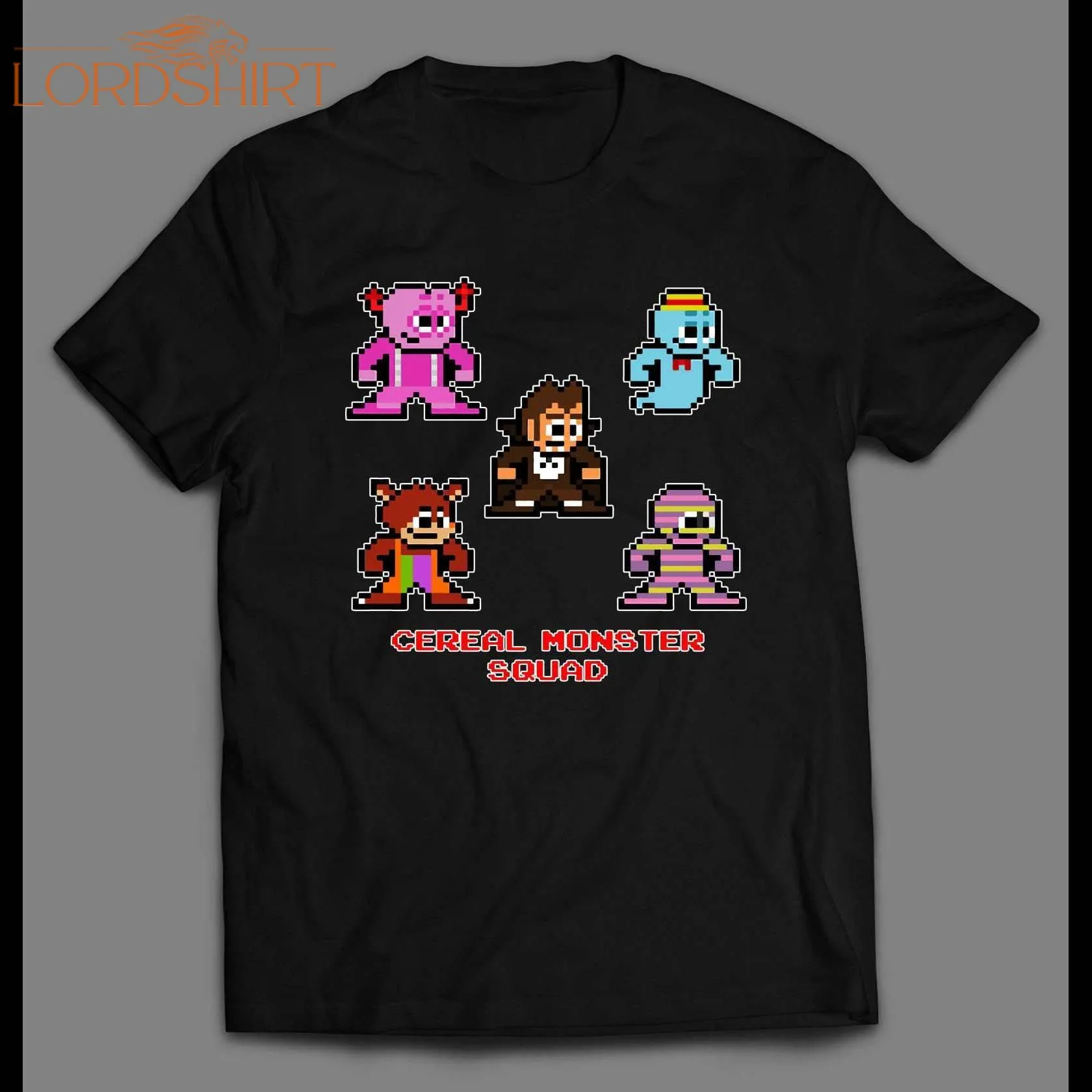 8-bit Video Game Style Cereal Monster Squad Shirt