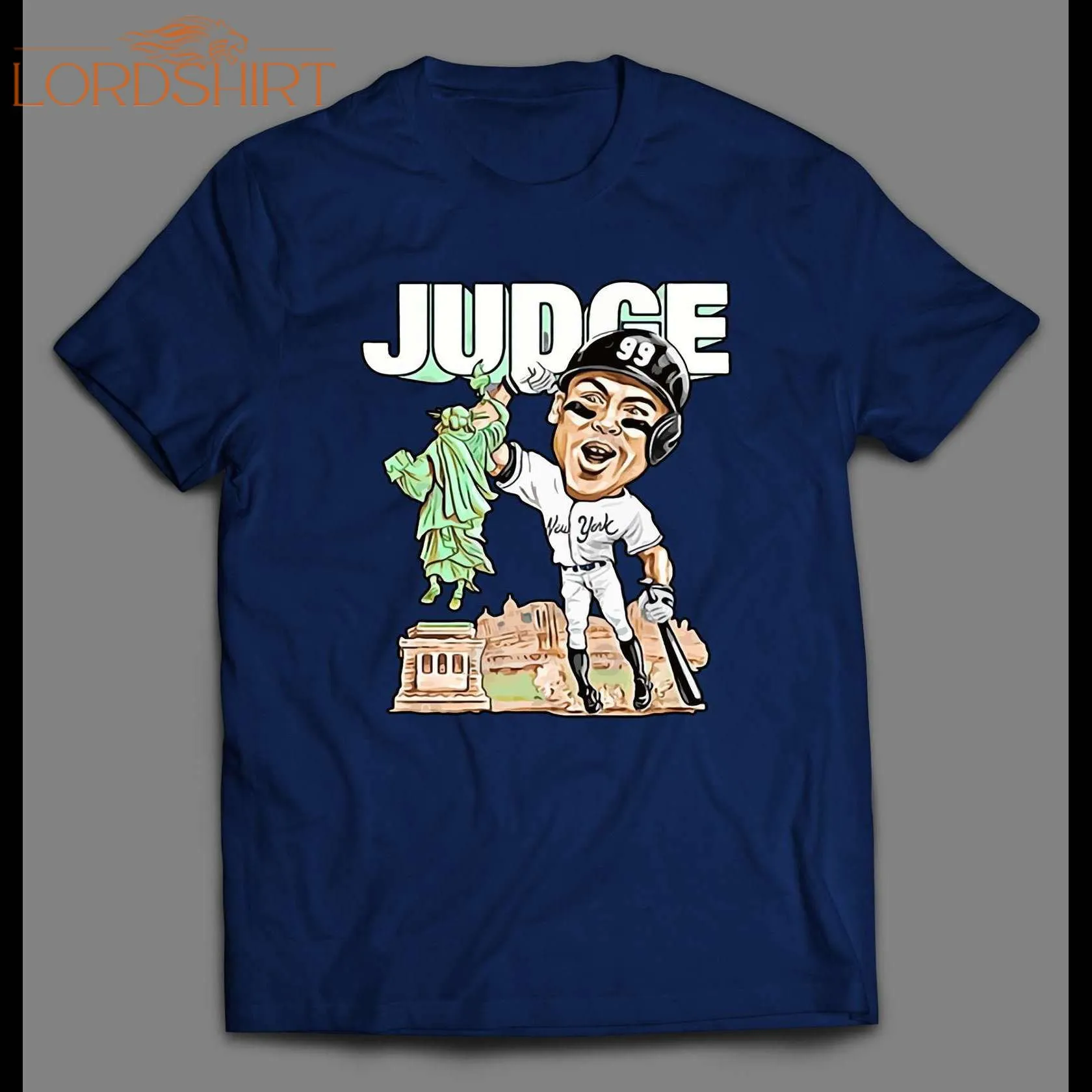 Aaron High Five Lady Liberty Art Baseball Shirt