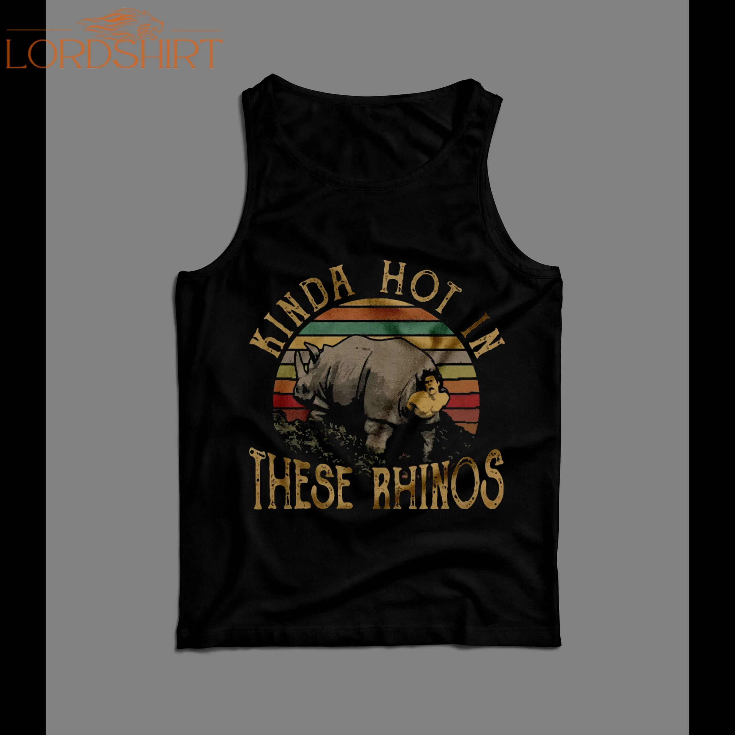 Ace Ventura Kinda Hot In These Rhinos Art Men's Tank Top