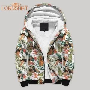 Airedale Blanket Fleece Zip Hoodie All Over Print