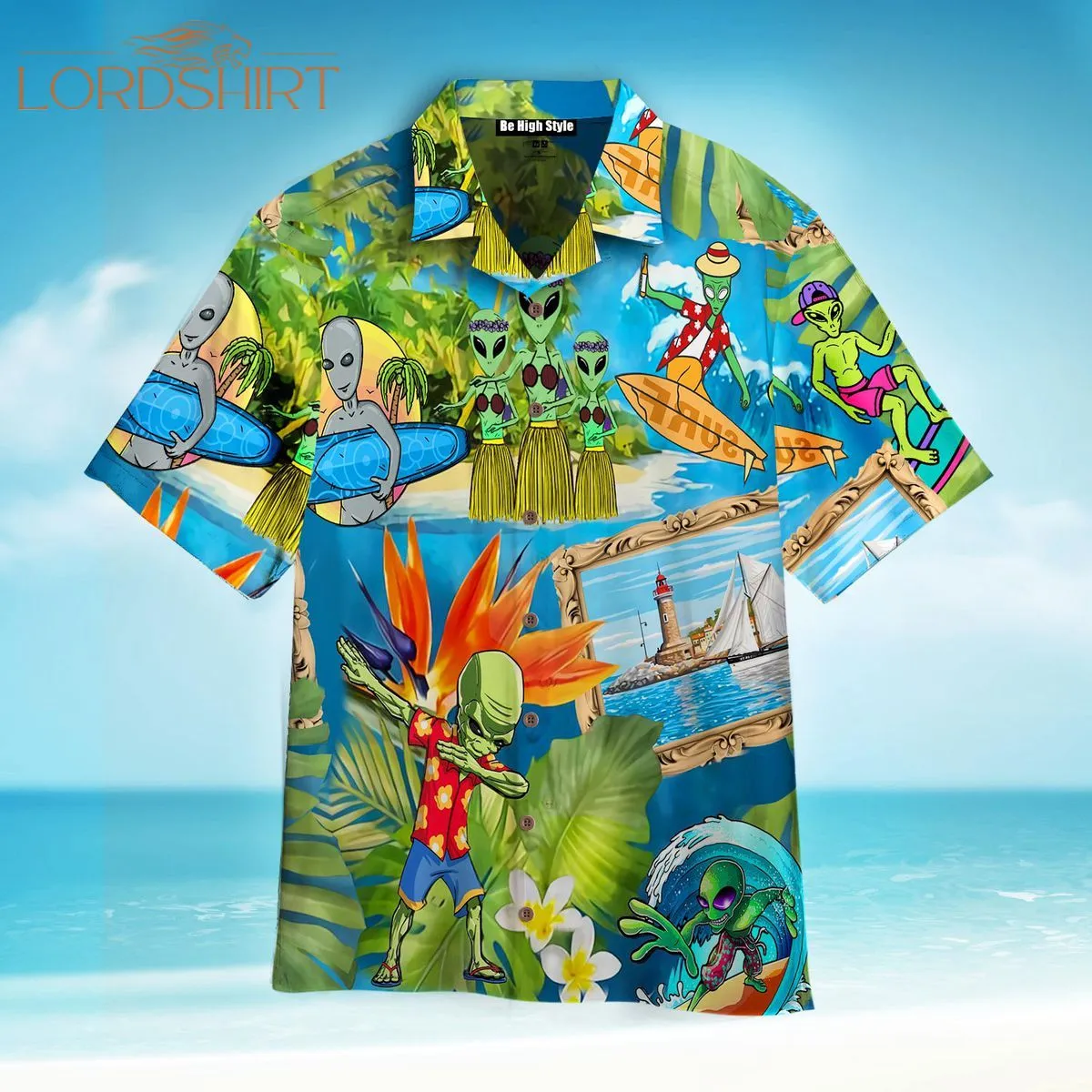 Alien Tropical Summer Hawaiian Shirt