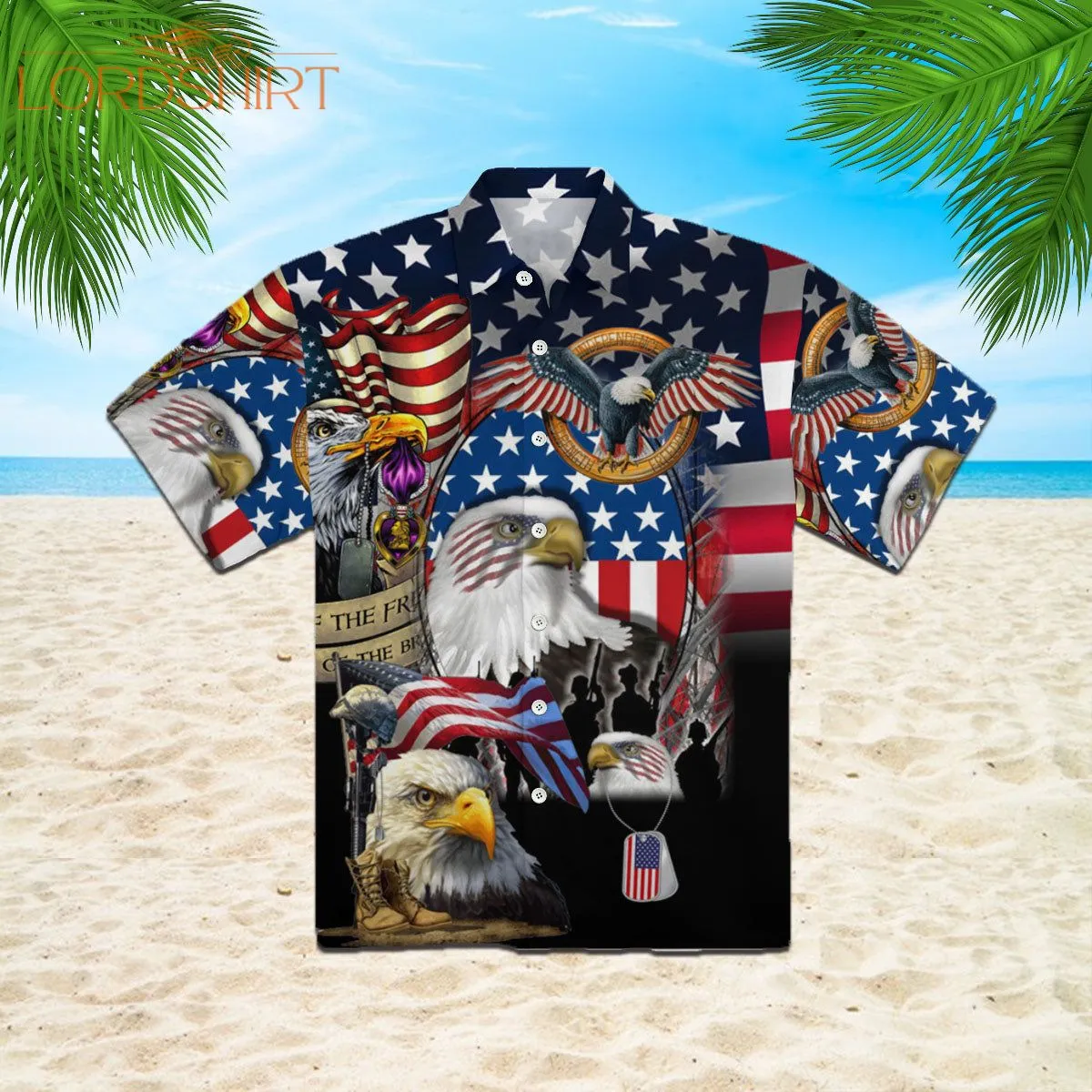 Amazing Patriotic Eagle Hawaiian Shirt