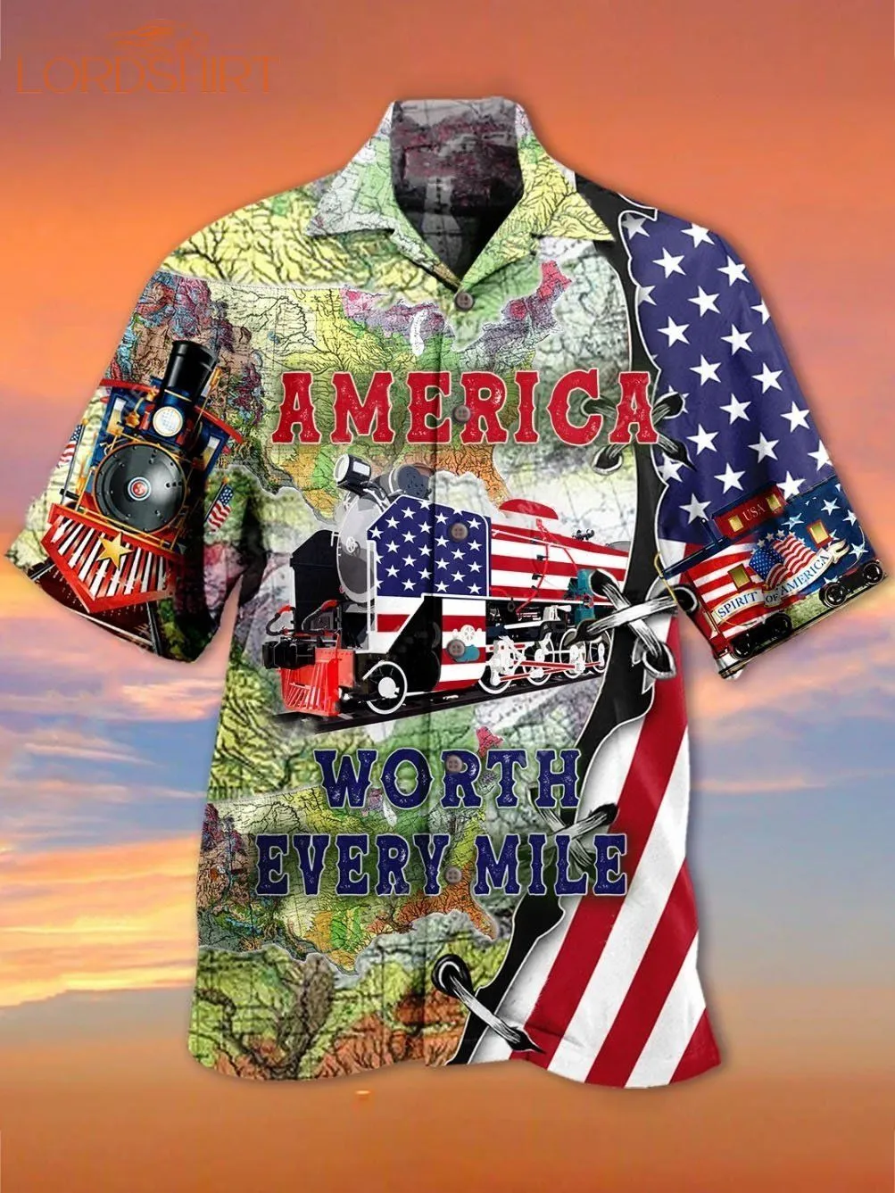 America Worth Every Mile Hawaiian Shirt