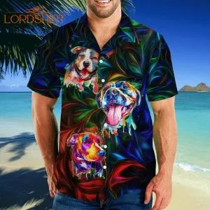 American Pit Bull Terrier Unisex Hawaiian Shirt