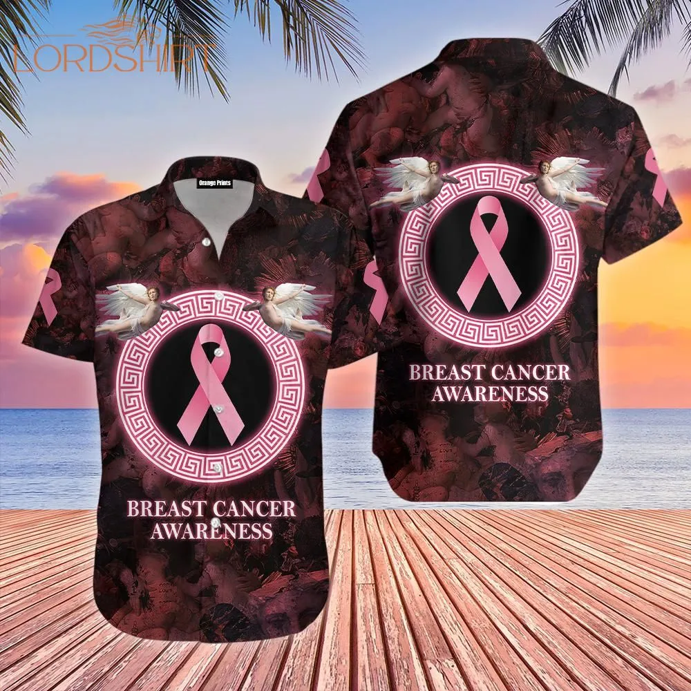 Angel Breast Cancer Awareness Hawaiian Shirt