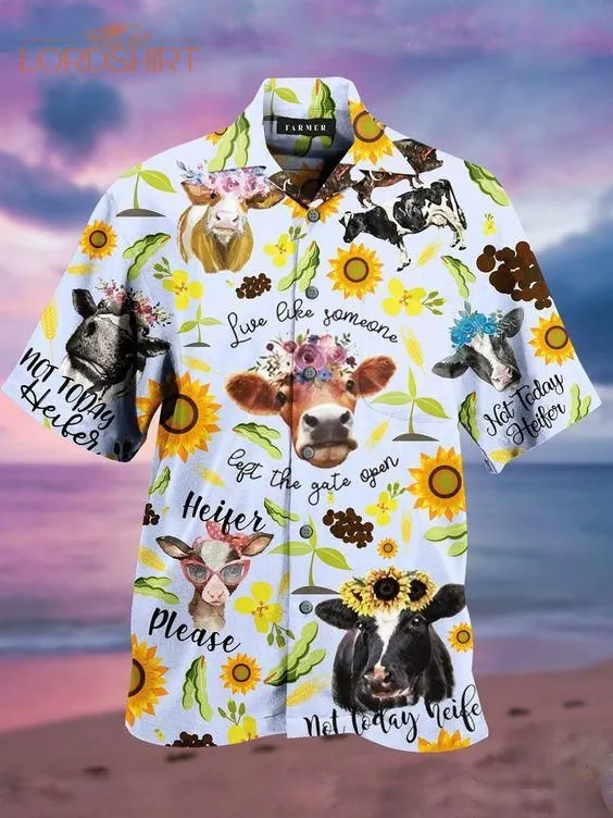 Animal Cotton-blend Collar Hawaiian Shirt