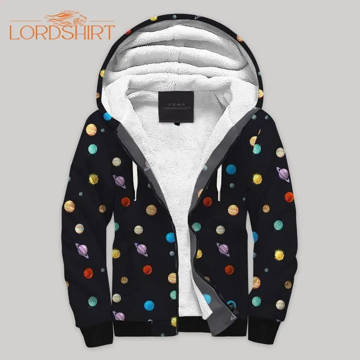 Astronomy Blanket Fleece Zip Hoodie All Over Print