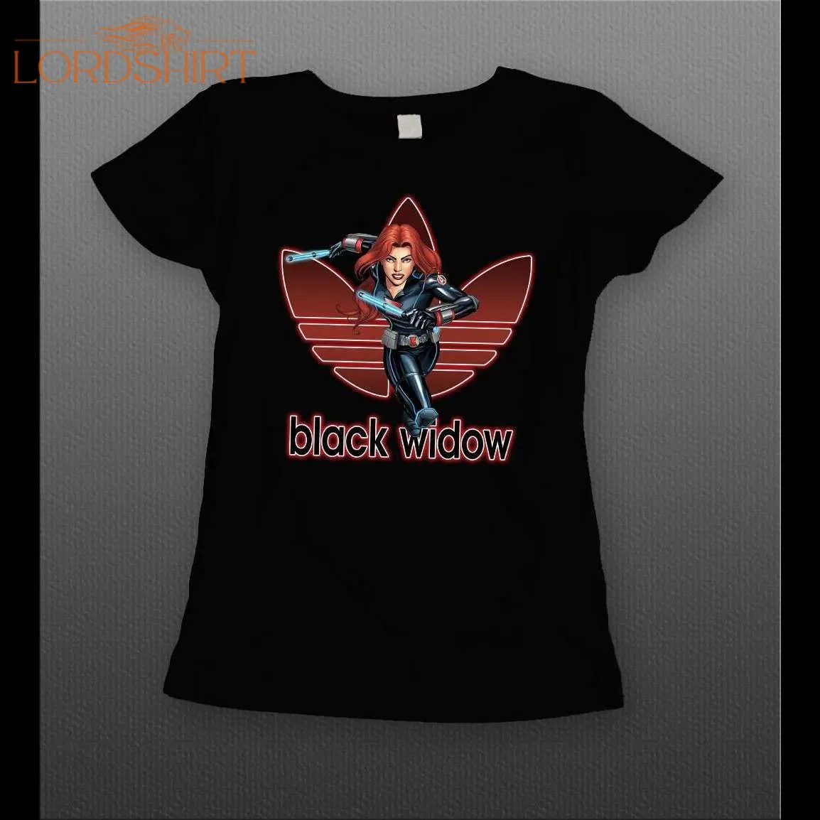 Avengers Black Widow Sport Wear Parody Ladies Shirt