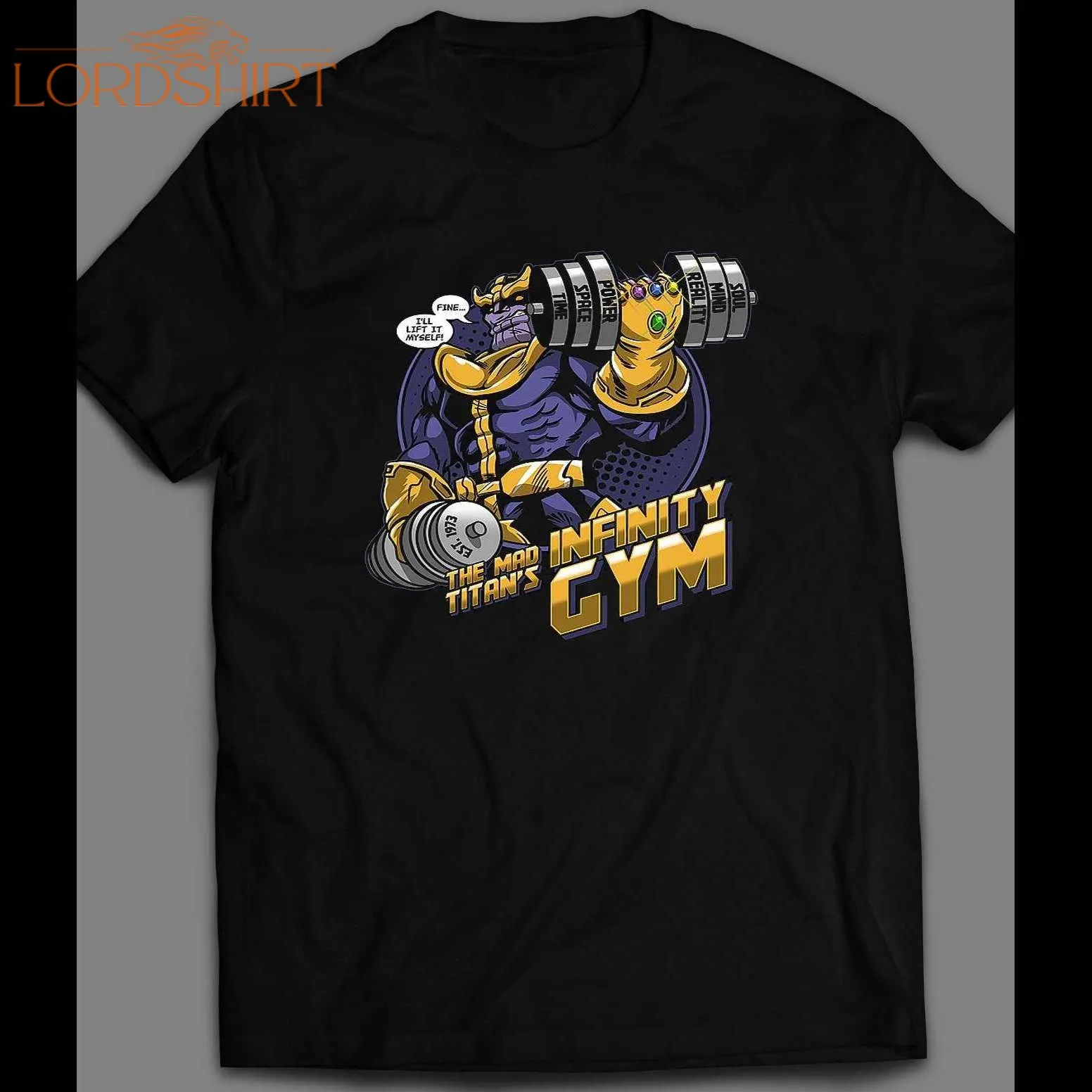 Avengers Endgame Thanos Infinity Gym Shirt