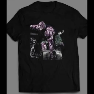 Avengers Endgame Thanos Pumping Iron Gym Shirt