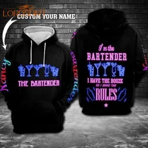 Bartender Make The Rules Custom Name 3d All Over Print