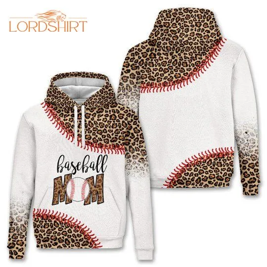 Baseball Mom Leopard 3d All Over Print