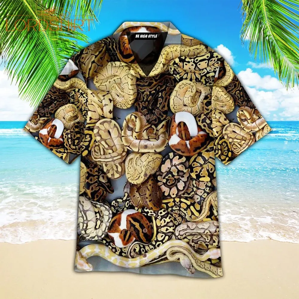 Beautiful Python Aloha Hawaiian Shirt