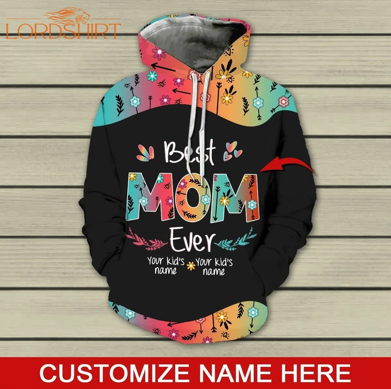 Best Mom Ever Custom Name 3d All Over Print