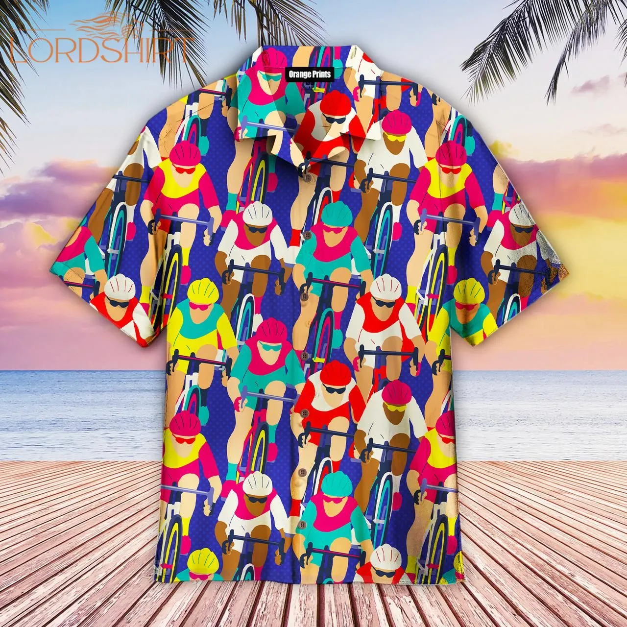 Bicycle Racing Hawaiian Shirt