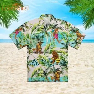 Bigfoot Activities Camping Hawaiian Shirt