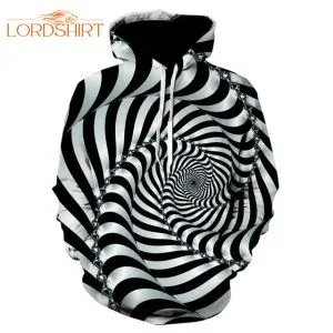 Black And White Vortex 3d All Over Print