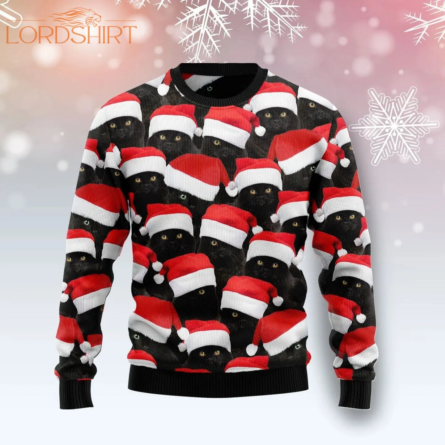 Black Cat Group Ugly Christmas Sweater