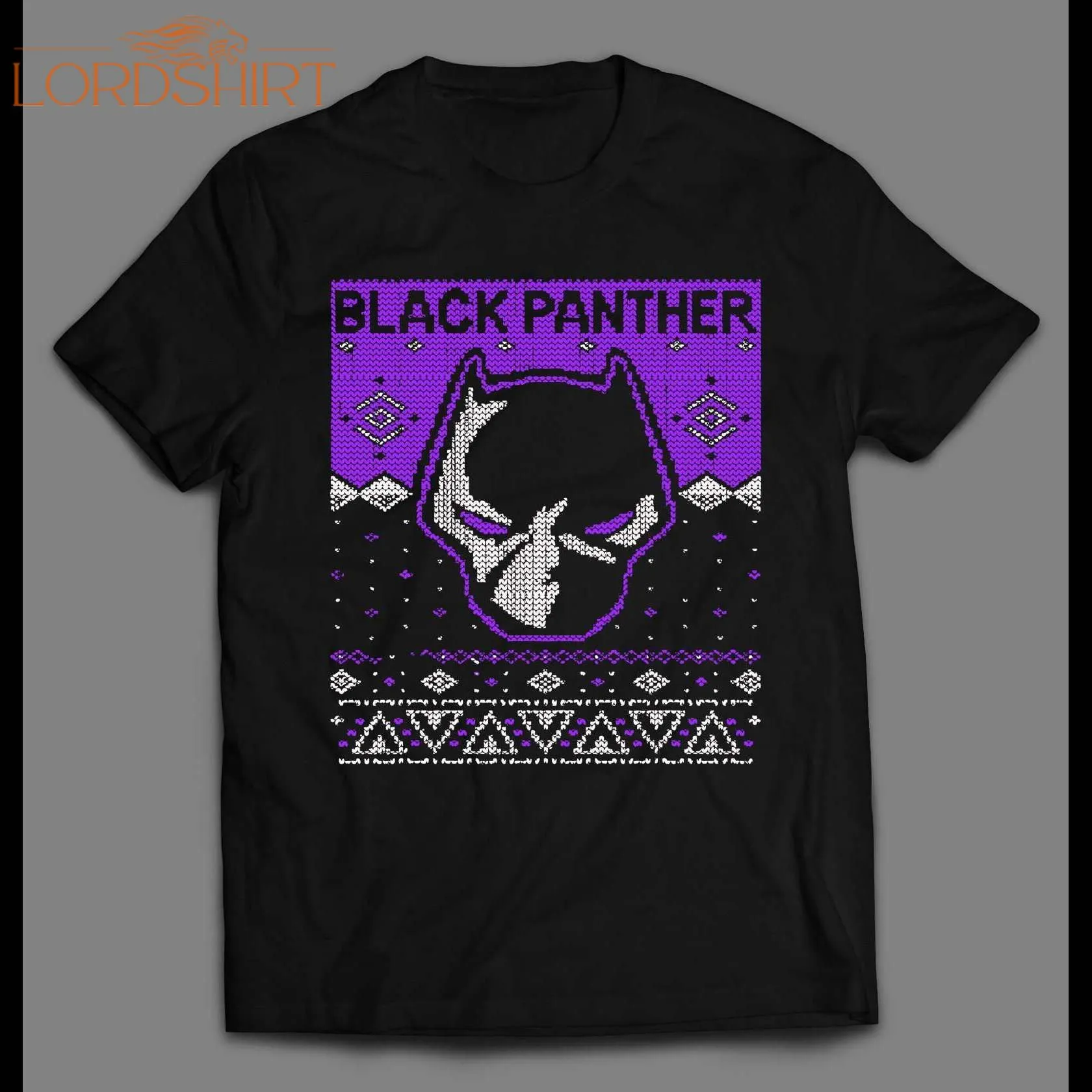 Black Panther Christmas Pattern High Quality Holiday Shirt