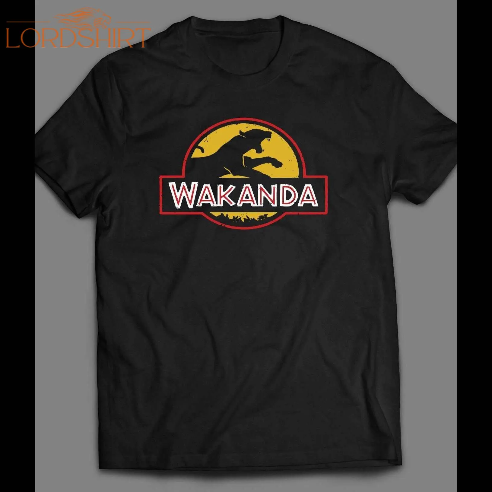 Black Panther Jurassic Park Logo Parody Wakanda Shirt