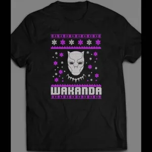 Black Panther Wakanda Christmas Ugly Sweater Shirt