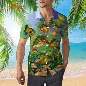 Bluegill Fishing Hawaiian Shirt