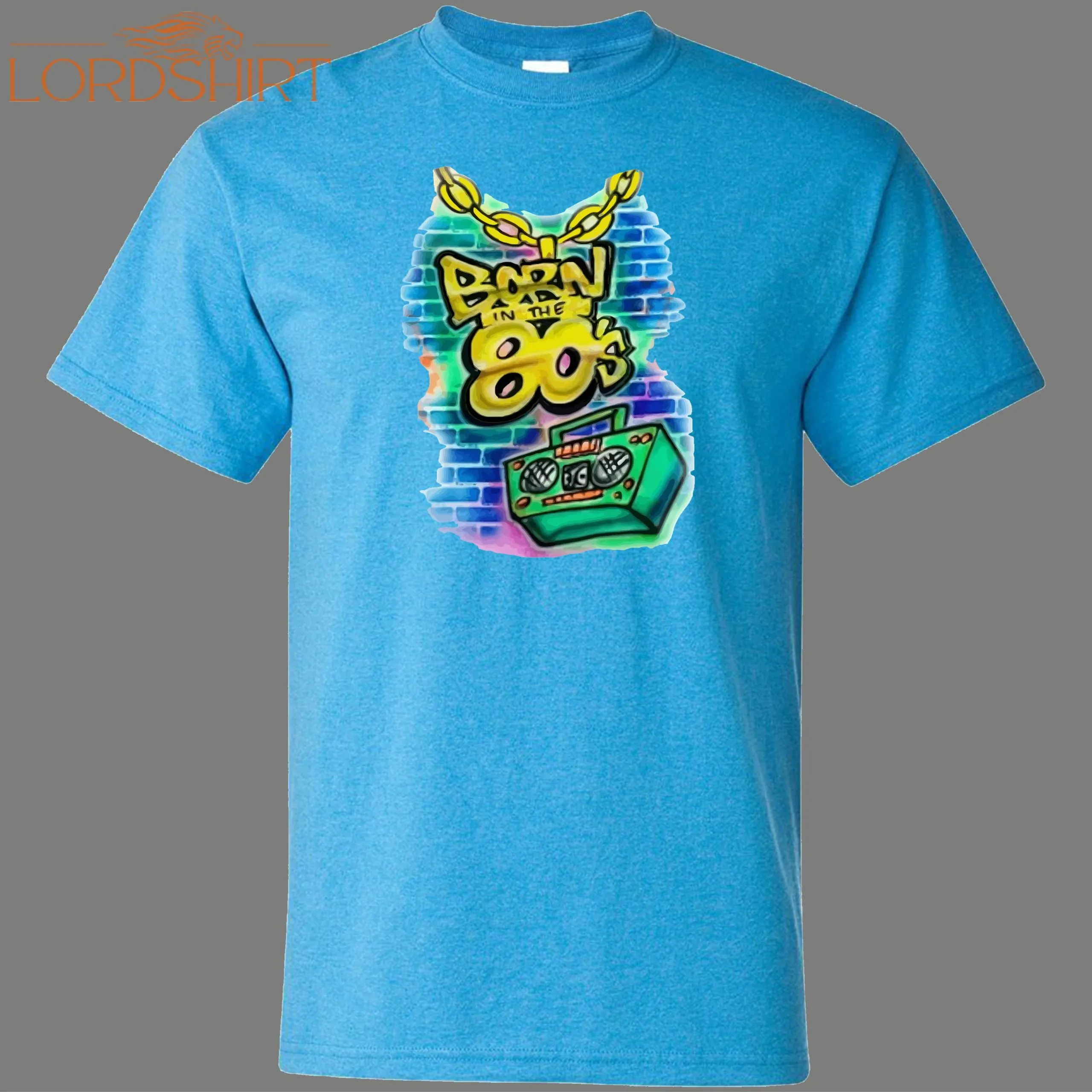 Born In 80s Breakdancing Graffiti Rare Design Oldskool Quality Shirt