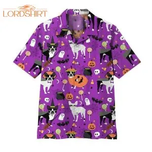 Boston Terrier Halloween Hawaiian Shirt