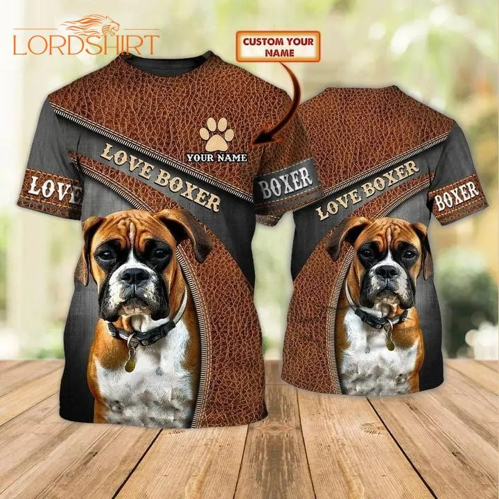 Boxer Love Custom Name 3d All Over Print