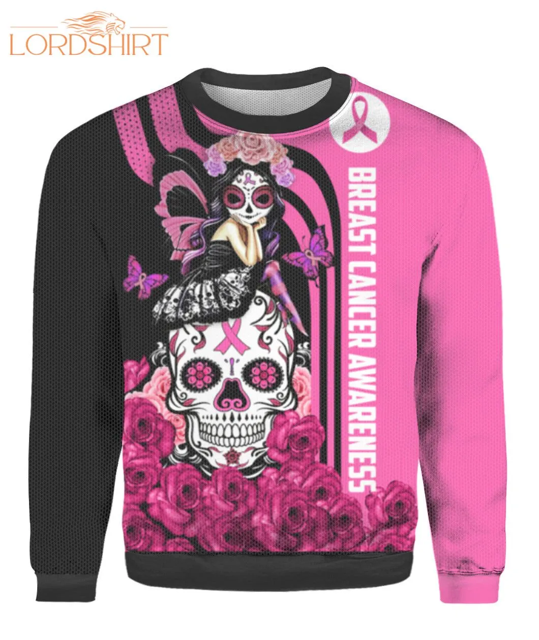 Breast Cancer Awareness Ugly Christmas Sweater