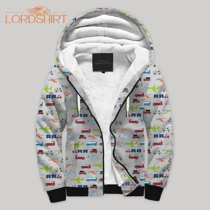 Brody Fleece Zip Hoodie All Over Print