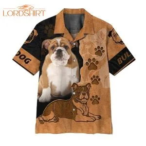 Bulldog Aloha Hawaiian Shirt