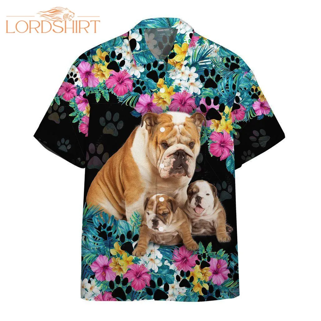 Bulldog Mother Day Aloha Hawaiian Shirt