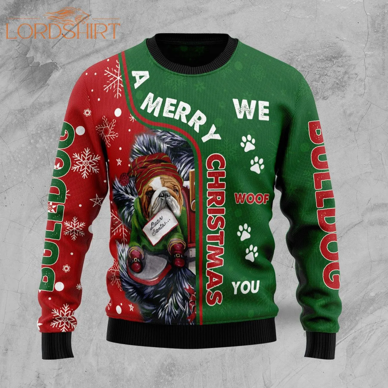 Bulldog Ugly Christmas Sweater