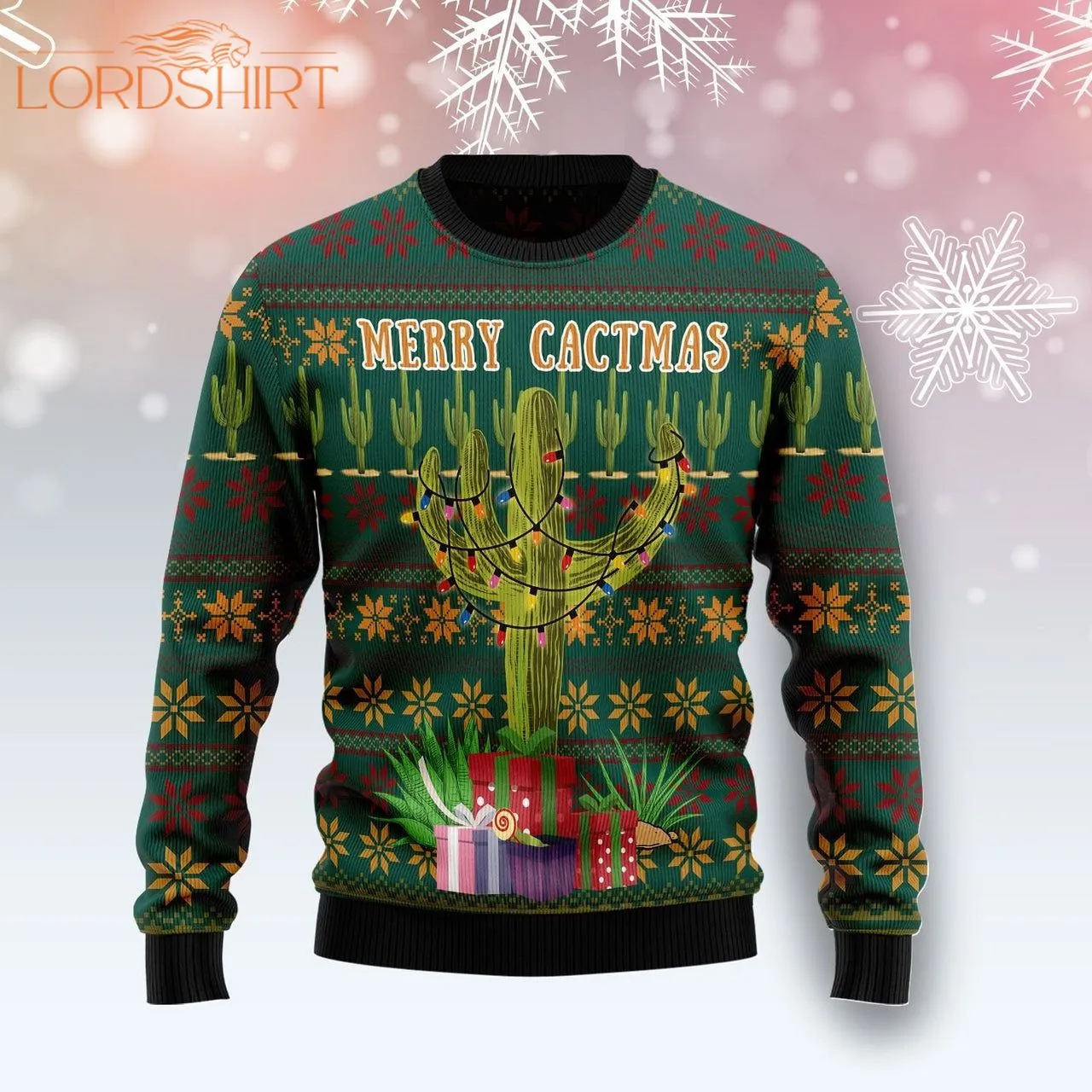 Cactus Gifts Ugly Christmas Sweater