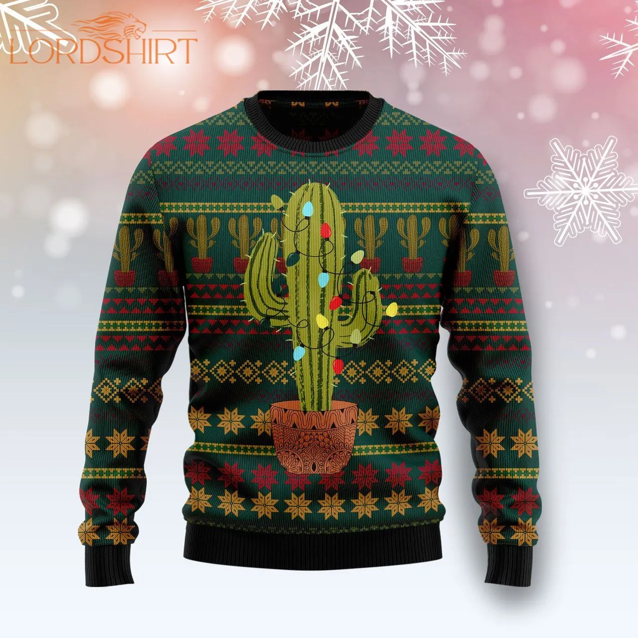 Cactus Ugly Christmas Sweater