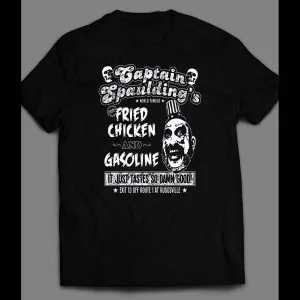 Captain Spaulding's Chicken Wings And Gas Halloween Horror Movie Shirt