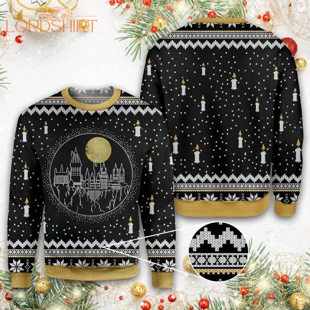 Castle Candles Ugly Christmas Sweater