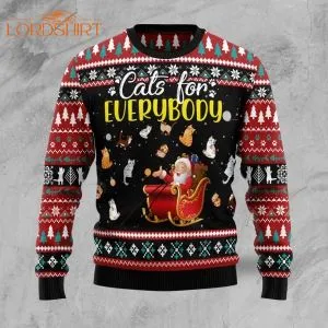 Cats For Everybody Merry Christmas Ugly Christmas Sweater