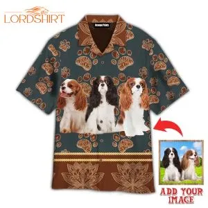 Cavalier King Custom Photo Hawaiian Shirt