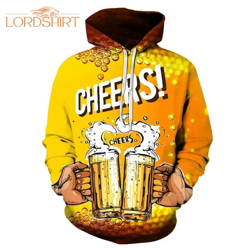 Cheers Beer Orange 3d All Over Print