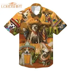 Chihuahua Dog Aloha Hawaiian Shirt